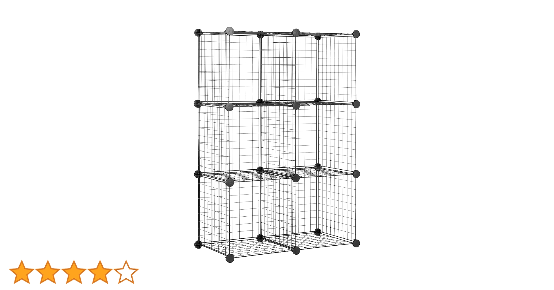 ワイヤーキューブシェルフ２個セット Amazon｜Amazonベーシック 収納 4キューブ ワイヤー ブラック